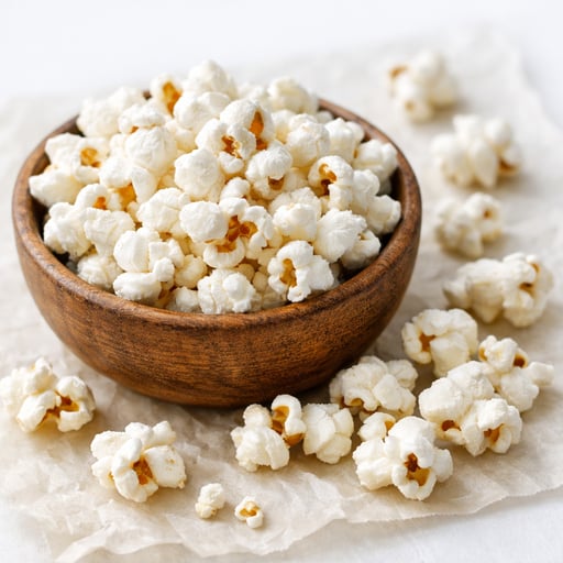 Snacks, popcorn, air-popped