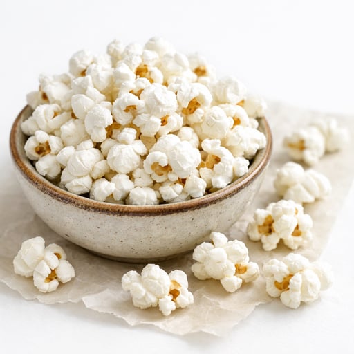 Snacks, popcorn, air-popped (Unsalted)
