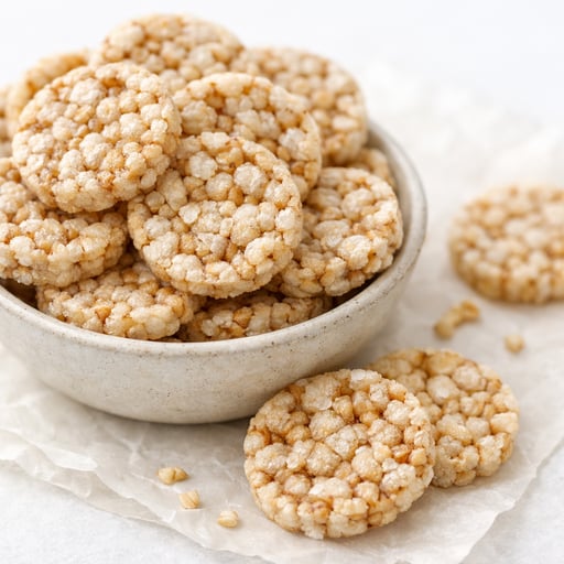 Snacks, rice cakes, brown rice, buckwheat, unsalted