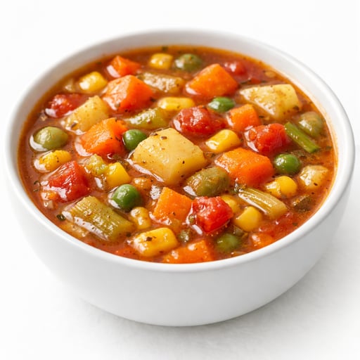 Soup, chunky vegetable, canned, ready-to-serve