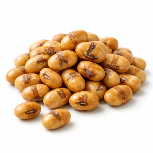 Soybeans, mature seeds, roasted, no salt added