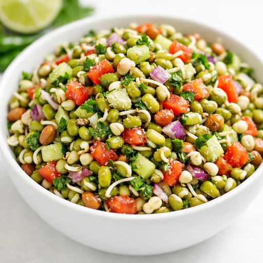 Sprouted moong salad