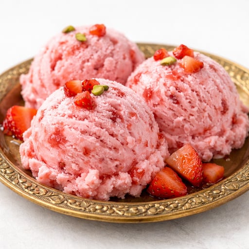 Strawberry ice cream