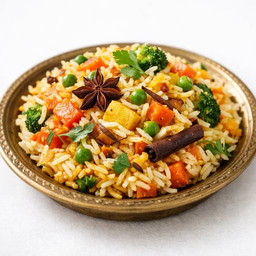 Vegetable biryani/biriyani
