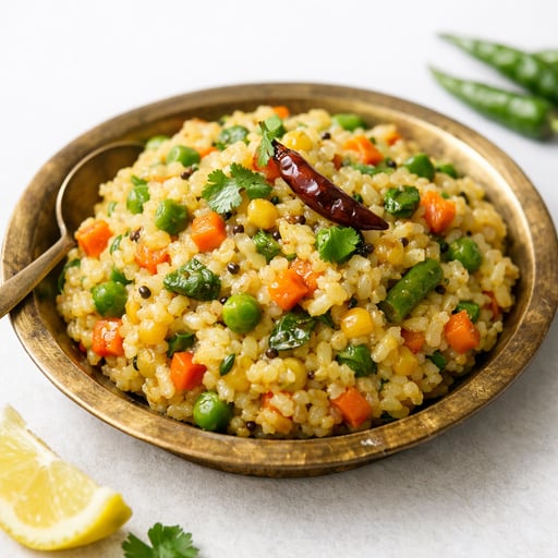 Vegetable khichdi/khichri