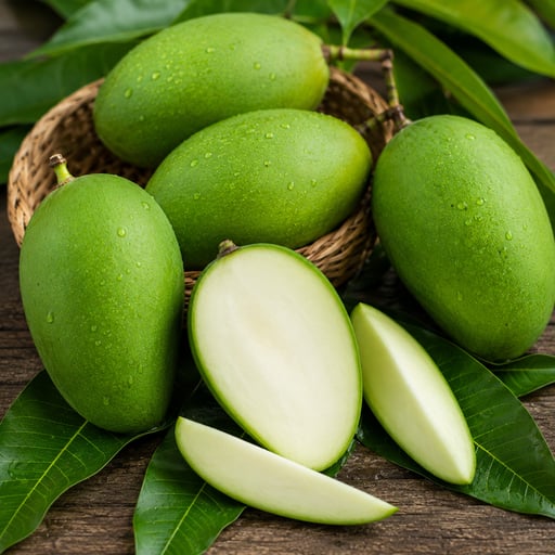 Mango, green, raw
