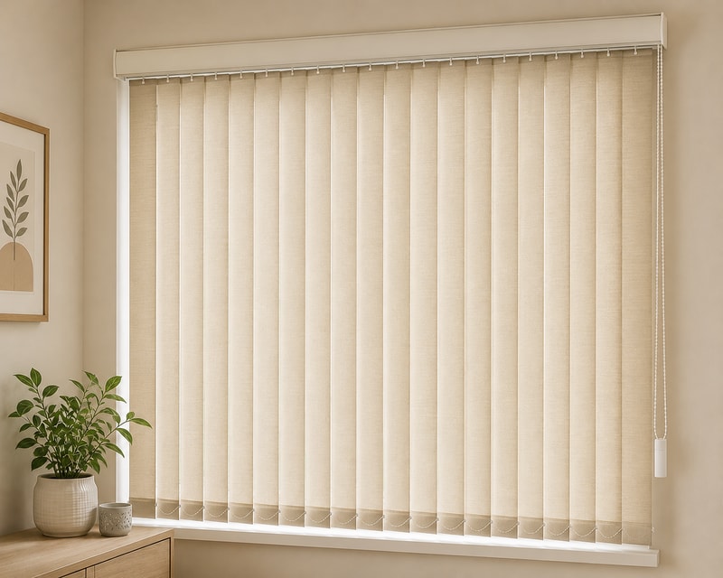 Premium PVC Blinds installed on a modern window for privacy, moisture resistance, and easy maintenance
