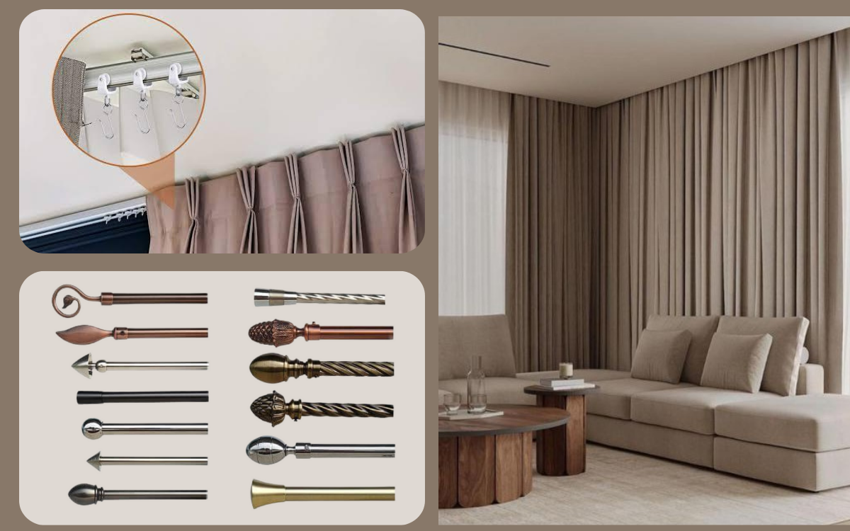 Curtains , Rods & Curtain Channels