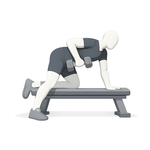 Single-arm dumbbell row