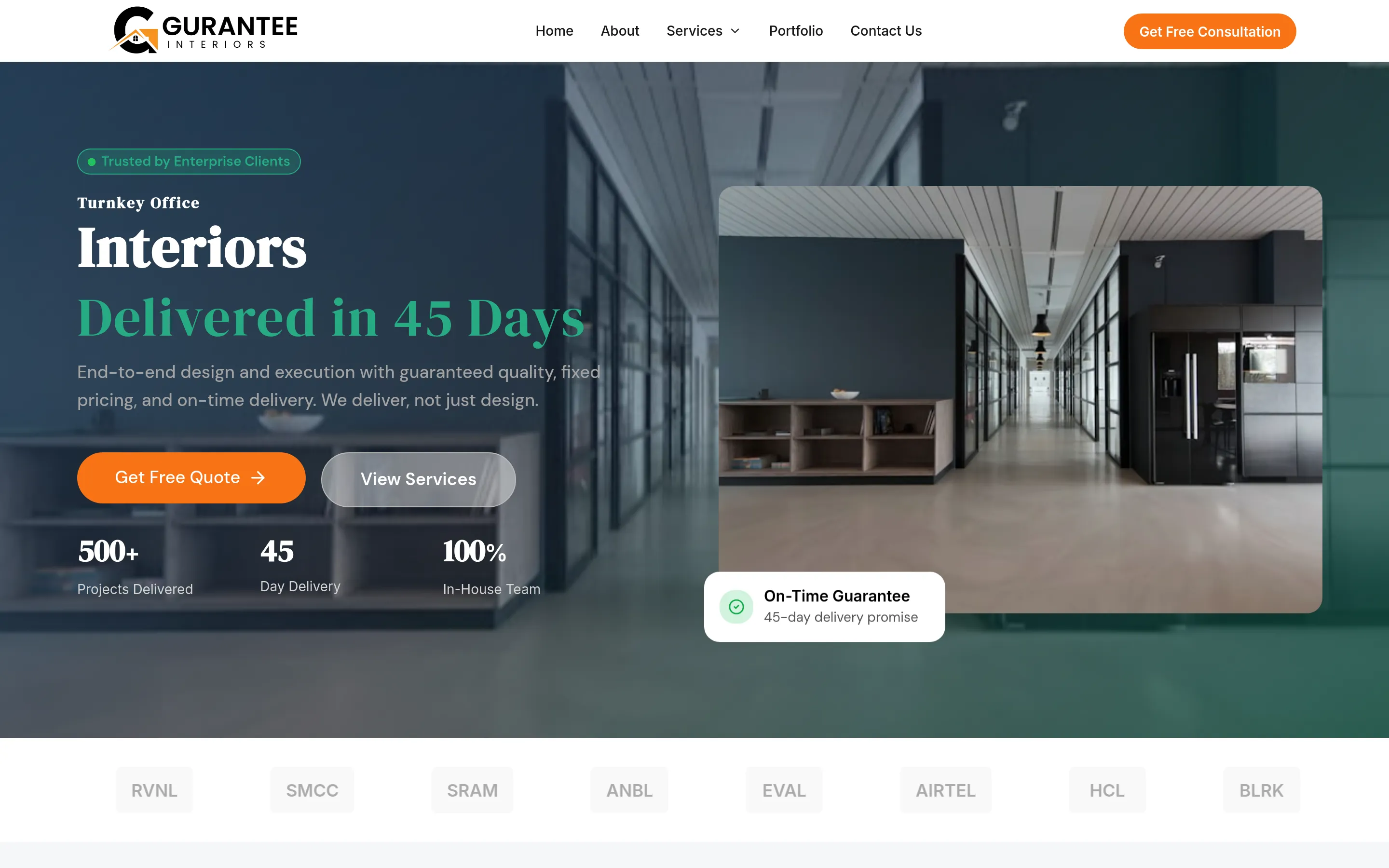 Gallery Interior — Homepage